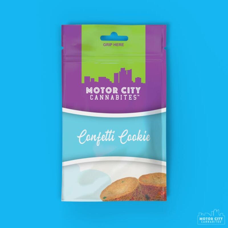 Confetti Cookie 100mg | Motor City Cannabites | 2/$15