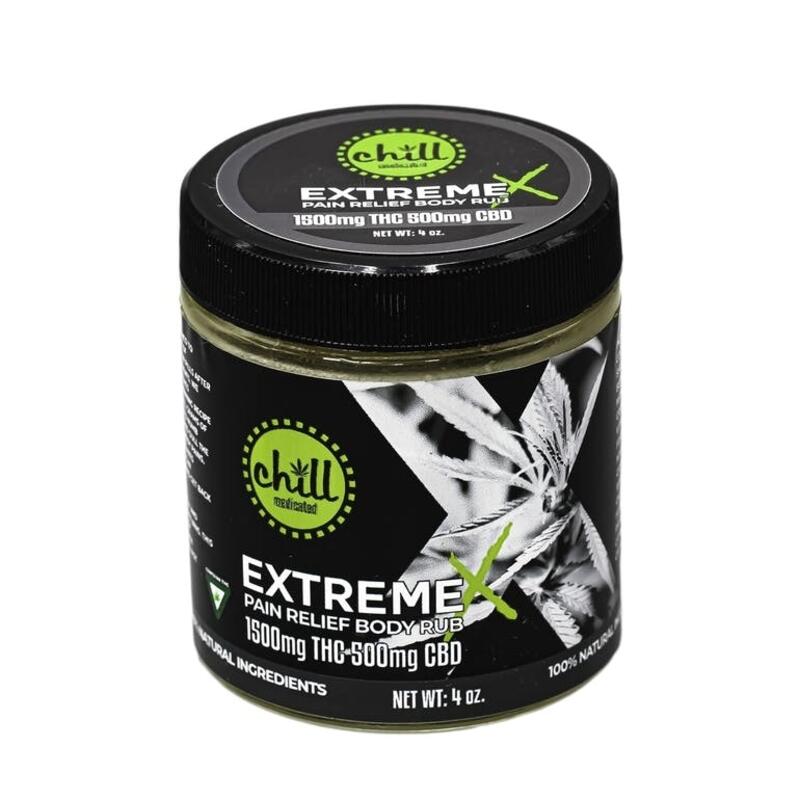 Chill Medicated ExtremeX Rub - 1500mg THC/500mg CBD