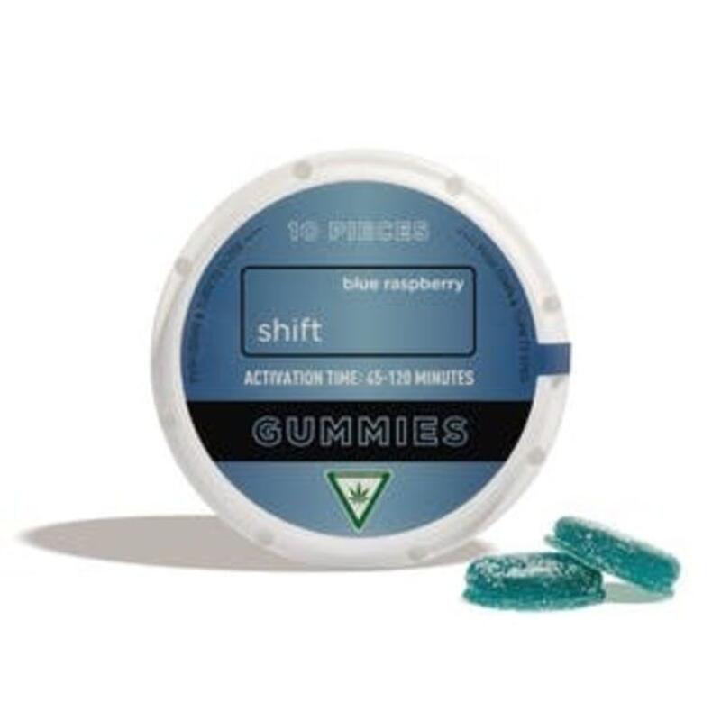 Blue Raspberry 100mg Gummies | Shift (REC)