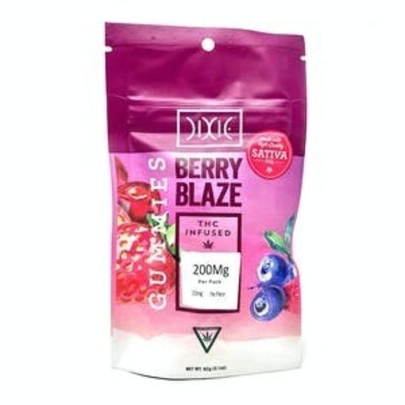 Berry Blaze 200mg Gummies | Dixie (MED)