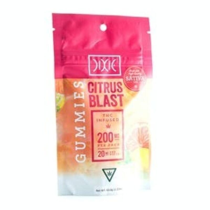 Citrus Blast 200mg Gummies | Dixie (MED)