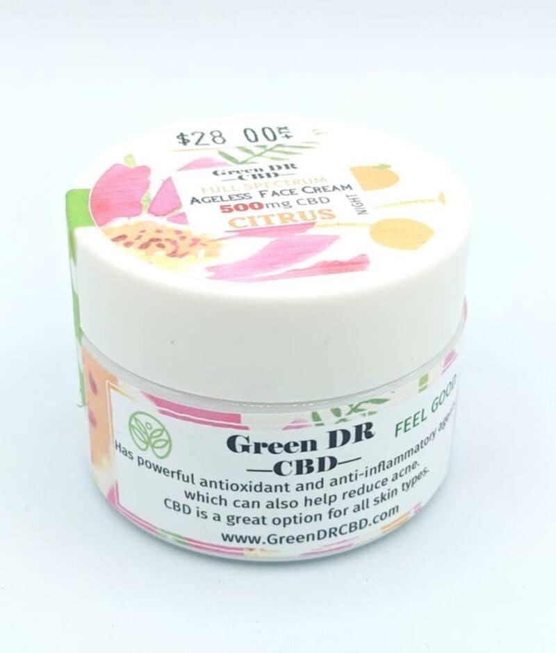 Ageless Face Cream | Citrus | 500 mg | Green DR
