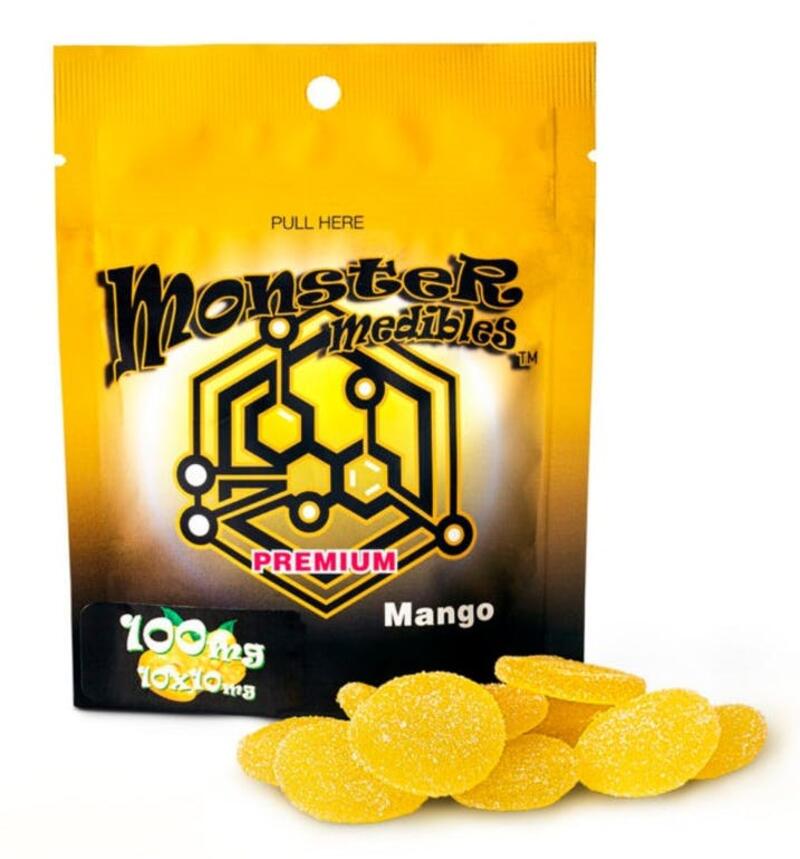 Mango | 10x10 | 100mg | Monster Medibles