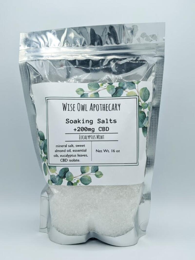 Soaking Salts | 200mg CBD | Wise Owl Apothecary