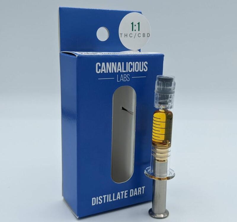 1:1 THC/CBD | Distillate Dart | 1g | Cannalicious Labs