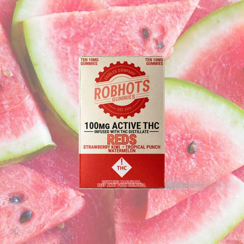 ROBHOTS - ROBHOTS 100MG REDS GUMMIES 100 MILLIGRAMS