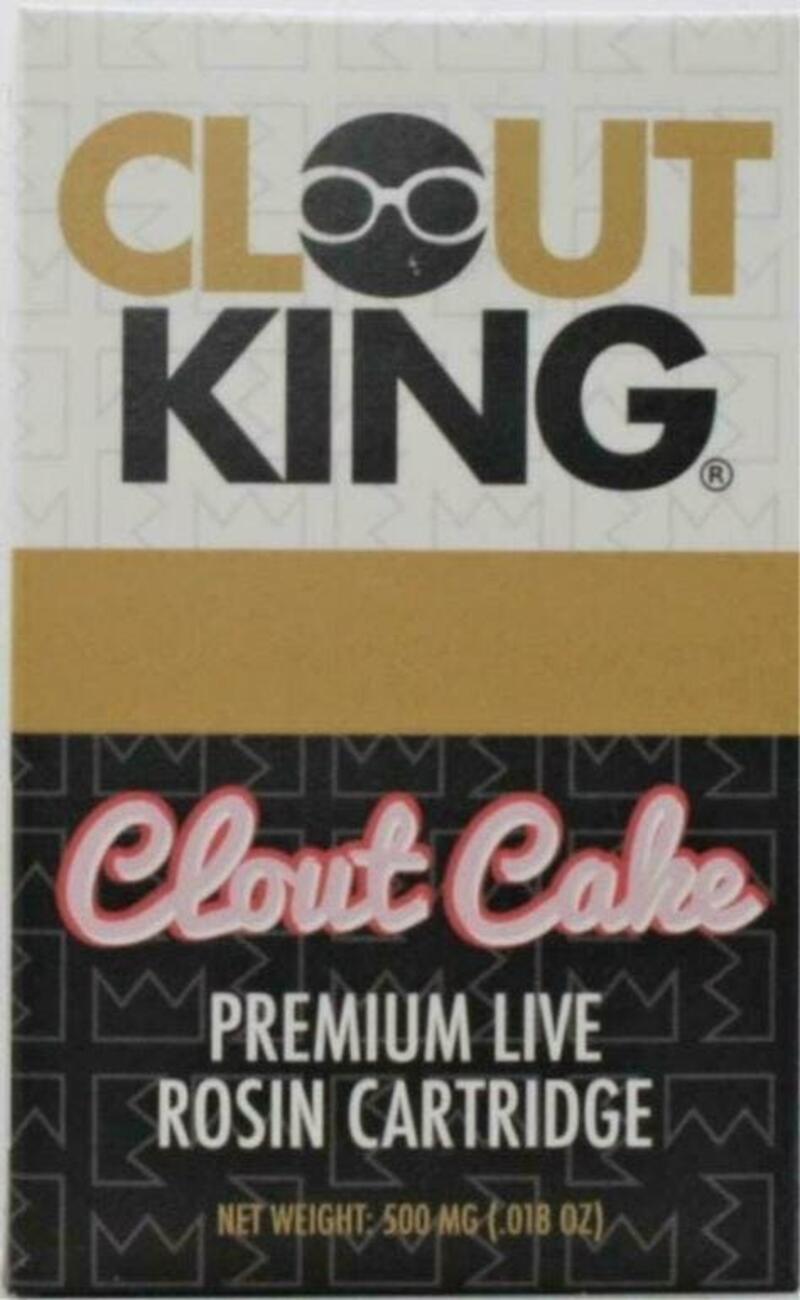 Clout King Clout Cake .5g Live Hash Rosin Cart