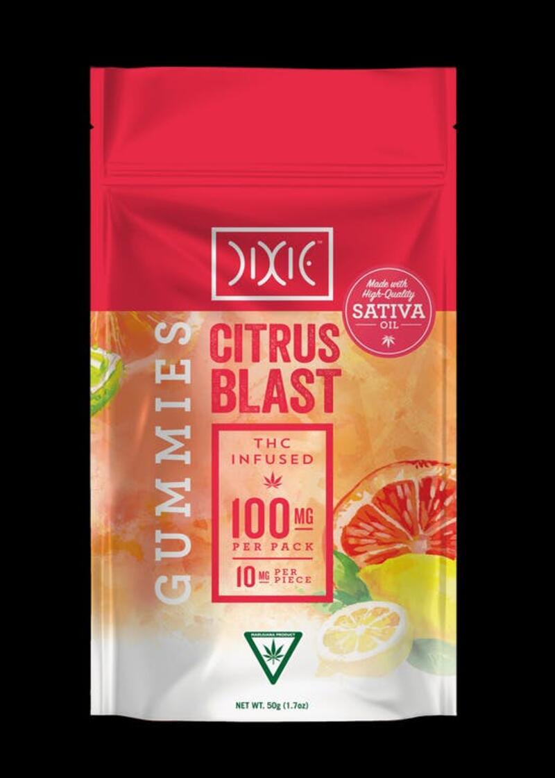 Dixie Citrus Blast 100mg Gummies
