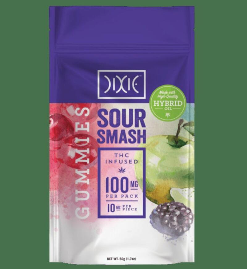 Dixie Sour Smash 100mg Gummies