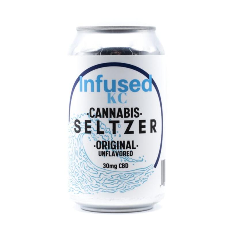 INFUSED KC - INFUSED KC CANNABIS SELTZER ORIGINAL 12OZ CAN 30 MILLIGRAMS