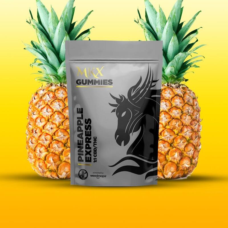 100mg Gummies 1:1 THC/CBD Pineapple Express