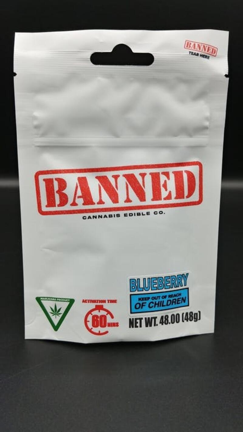 (MED) Blueberry Cluster Bitez 4-pack - 100mg - Banned