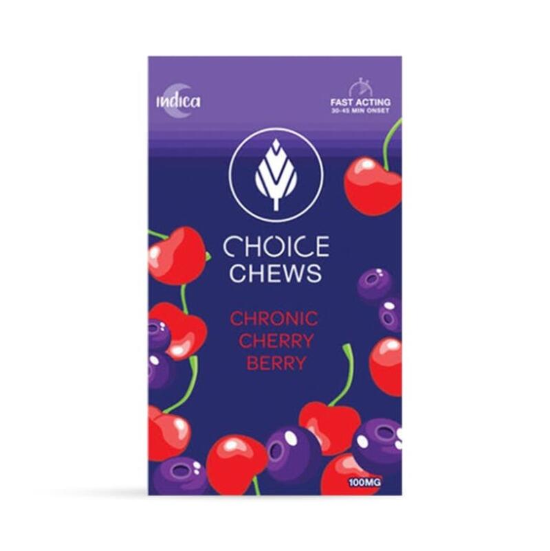 100mg - Choice Soft Chews - Chronic Cherry Berry