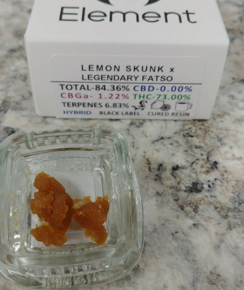 (MED) Lemon Skunk x Legendary Fatso Cured Resin - 1g - Element