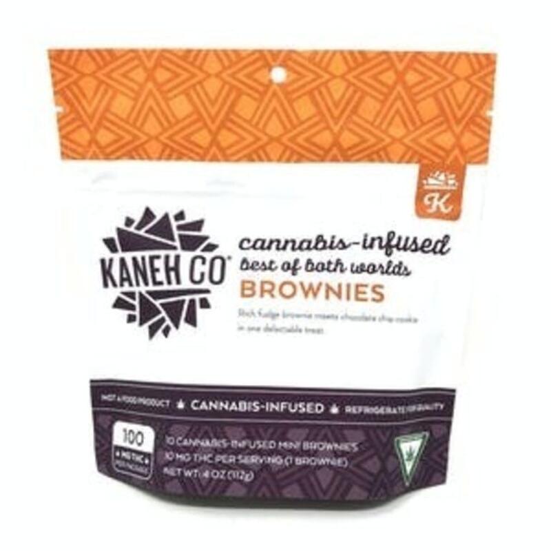Best Of Both Worlds 100mg Brownies | Kaneh Co. (MED)