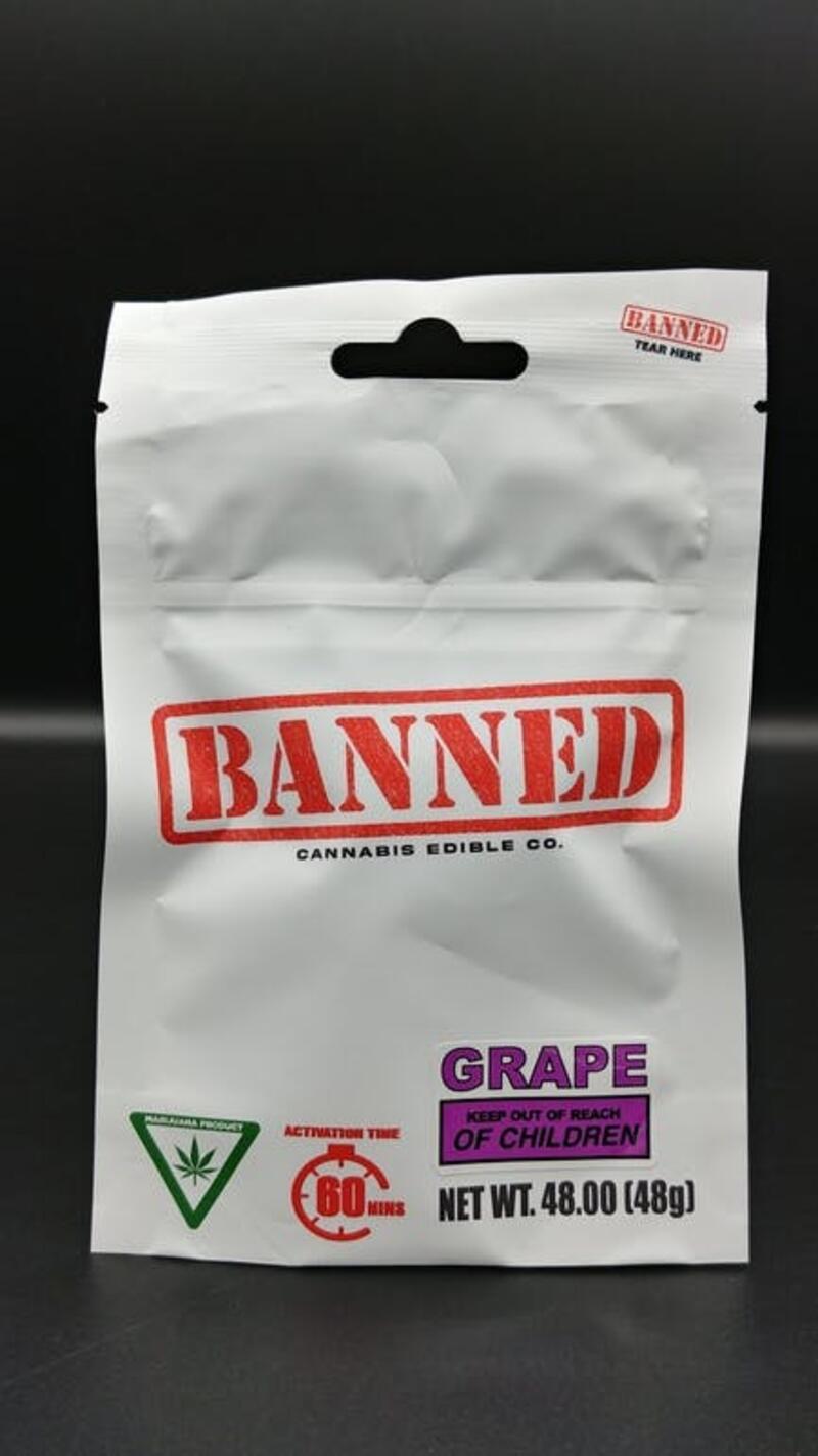 (MED) Grape Cluster Bitez 4-pack - 100mg - Banned
