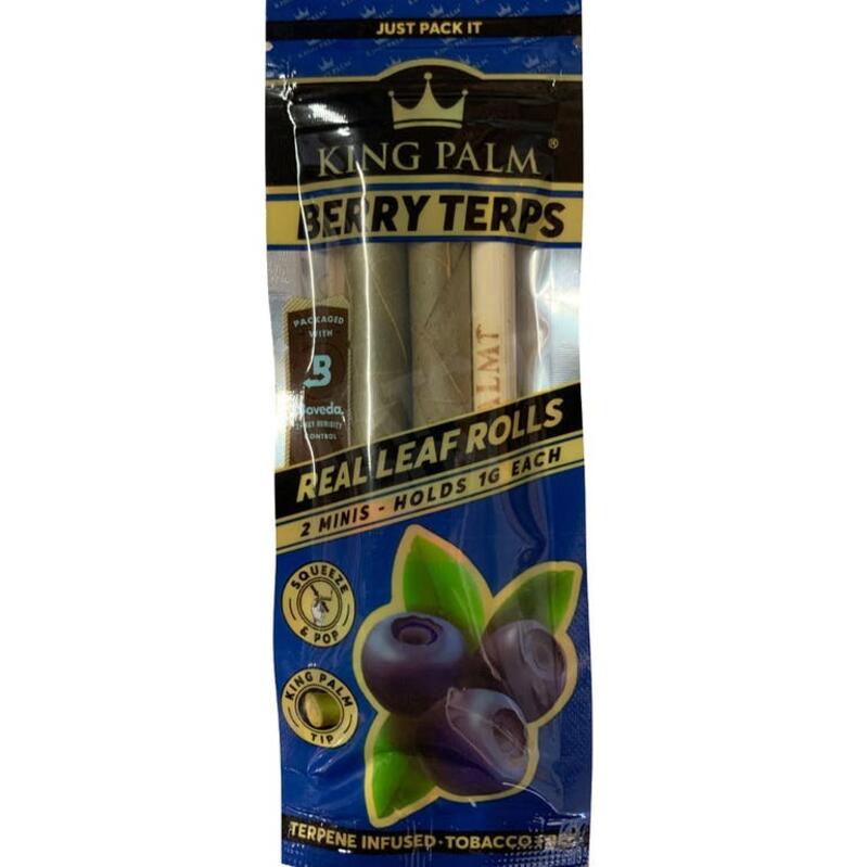 2pk | King Palm Mini Blueberry | Rolling Papers
