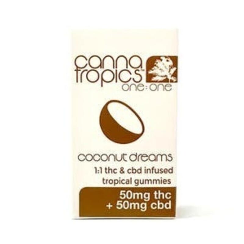 Canna Tropics 1:1 Coconut Dreams Gummies (MED)