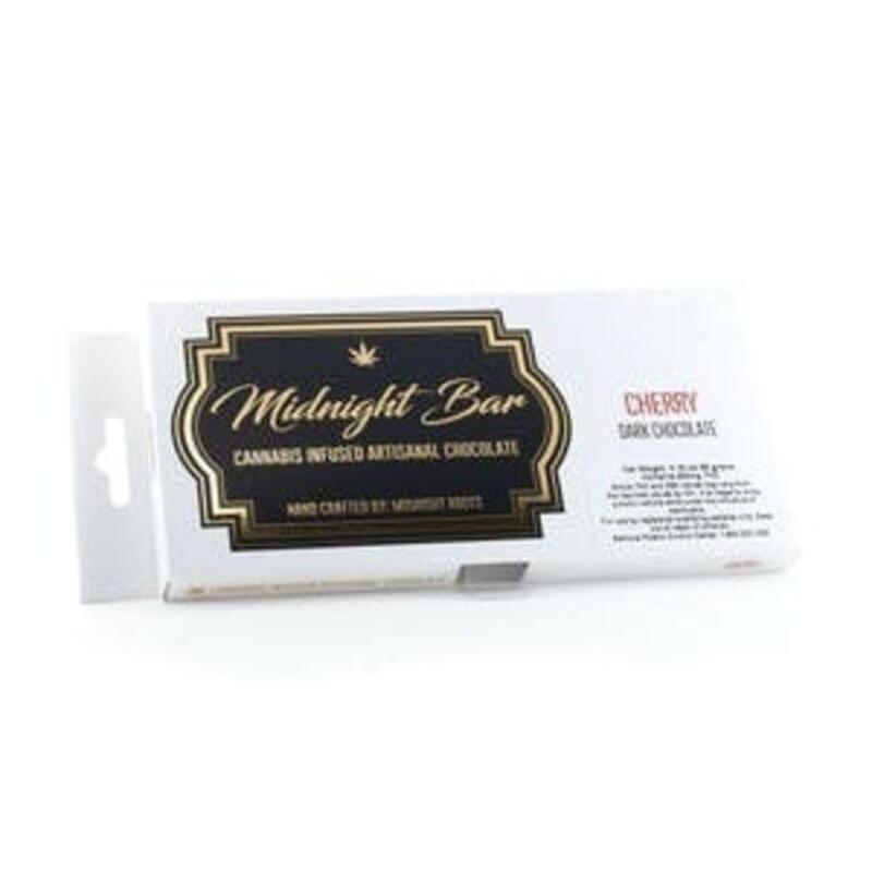 Dark Cherry 200mg Chocolate Bar | Midnight Roots (MED)