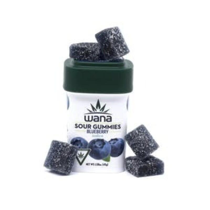 Blueberry 100mg Gummies | Wana (REC)