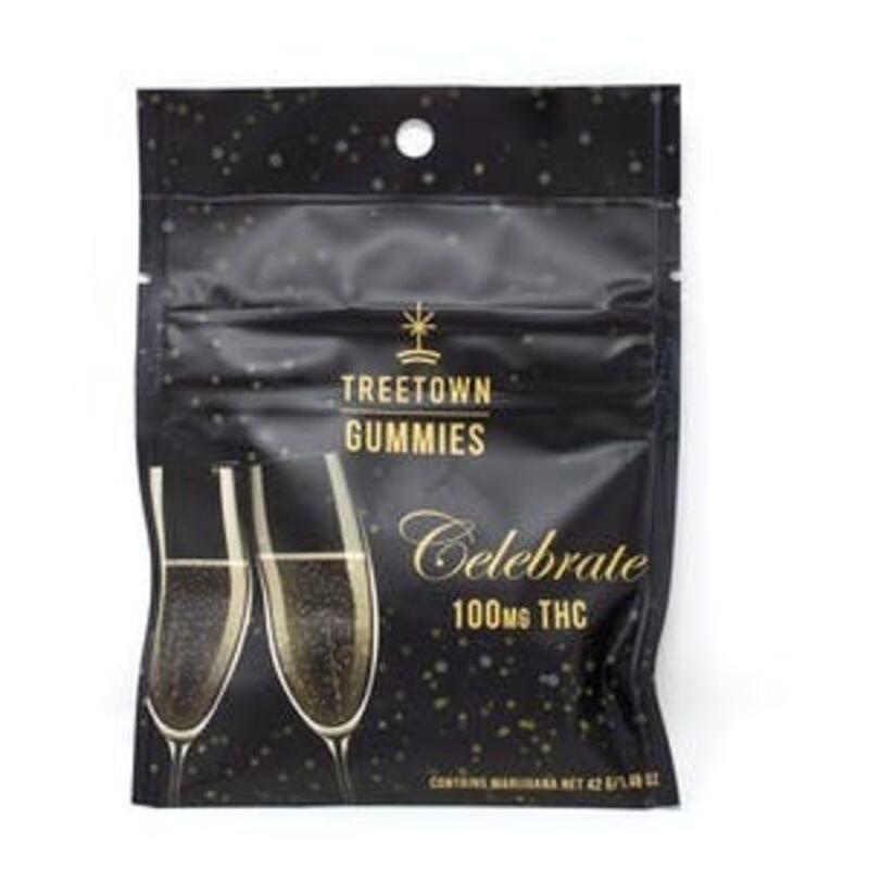 Celebration Champagne 100mg Gummies | TreeTown (MED)
