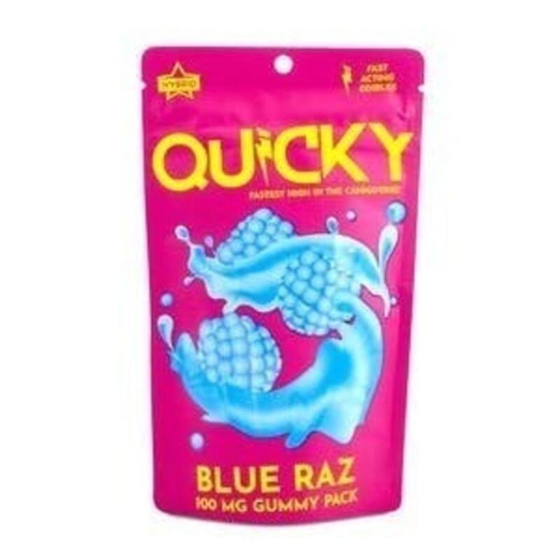 Quicky - Gummies - Blue Raz - 100mg