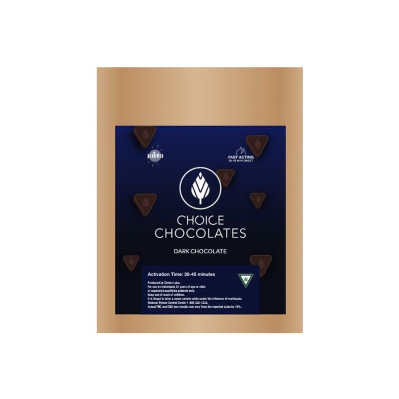 Choice - Confectionary Bites - Dark Chocolate - 100mg
