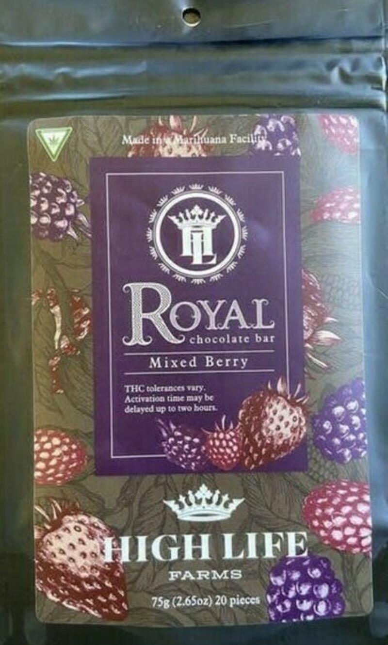 High Life Farms - Royal Bar - Mixed Berry - 100mg