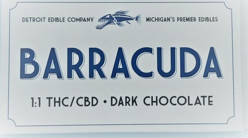 Dark Chocolate 1:1 | 100mg | Barracuda Bar