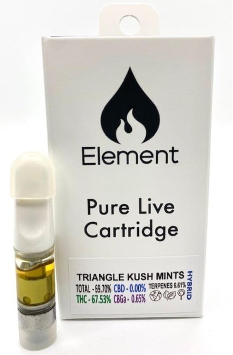 Element Triangle Kush Mints .5g Live Resin Cart