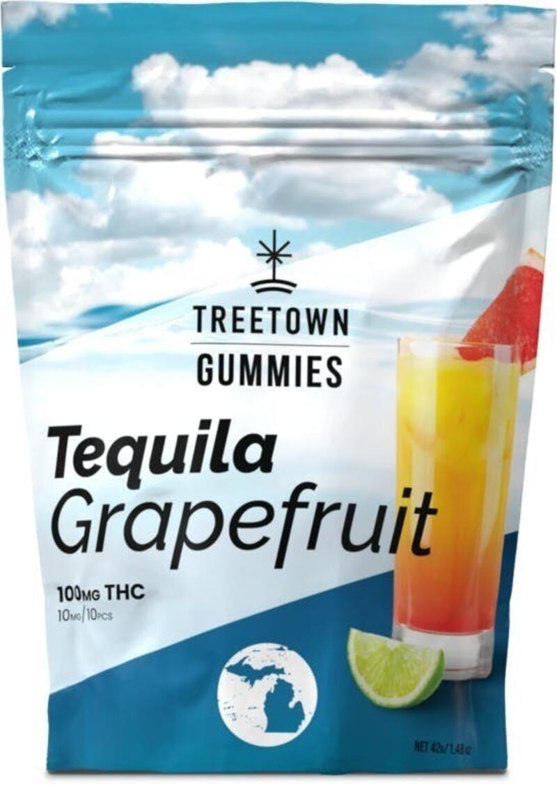 Treetown Tequila Grapefruit 100mg Gummies