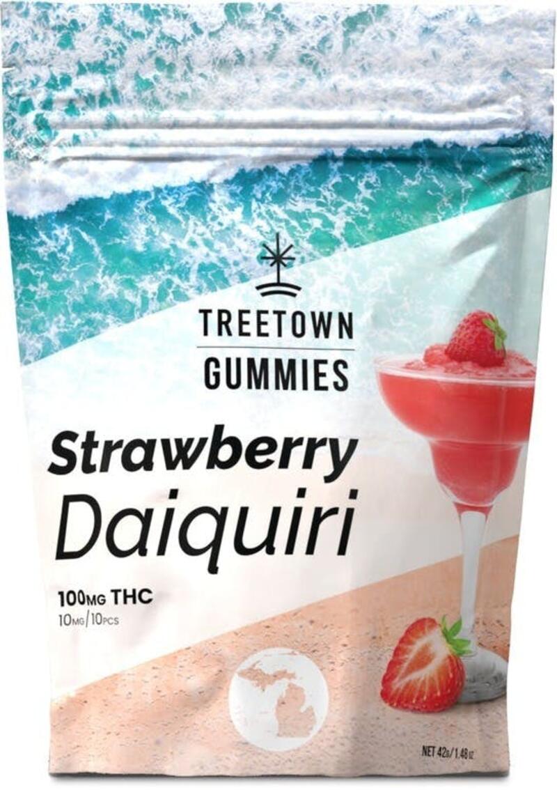 Treetown Strawberry Daiquiri 100mg Gummies