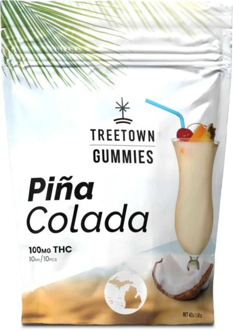Treetown Pina Colada 100mg Gummies