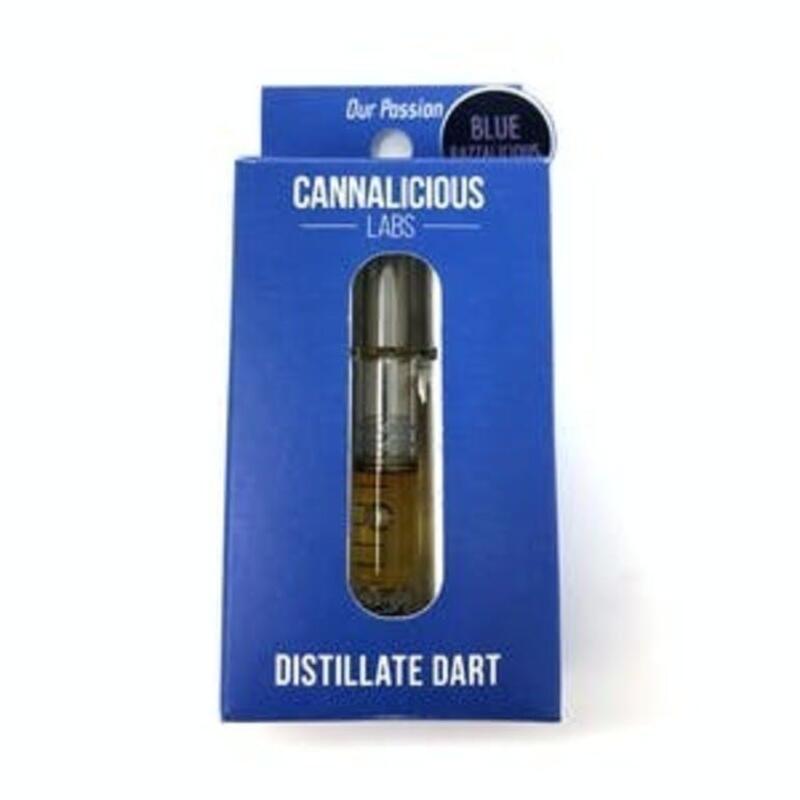 Blue Razzalicious Distillate Dart | Cannalicious