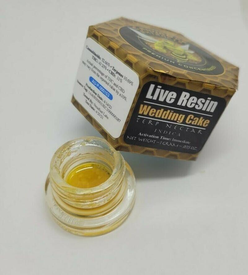 Cannabee Extracts - 1g Wedding Cake Live Resin