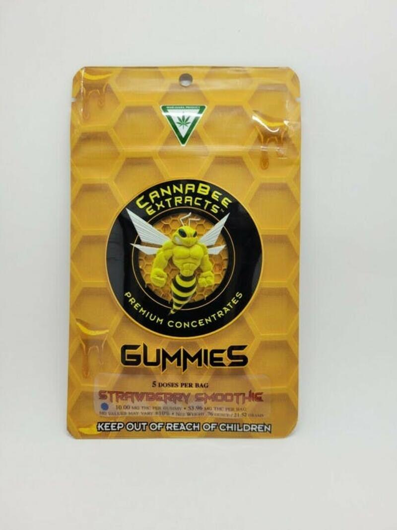 Cannabee Extracts - 50mg Strawberry Smoothie Gummies