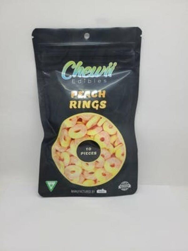 Chewii - Peach 100mg Gummy Rings