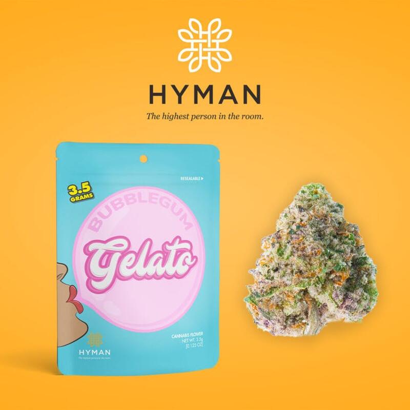 BubbleGum Gelato | 3.5G Pre-Pack | HYMAN