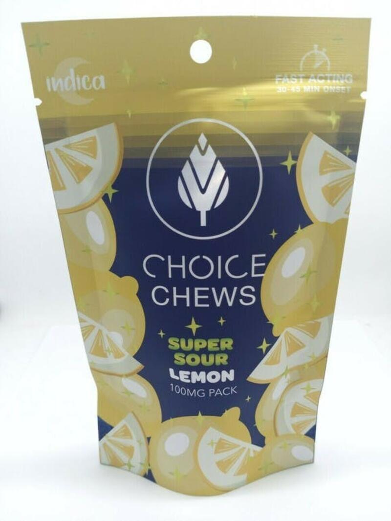 Choice Labs - 100mg Super Sour Lemon Gummies