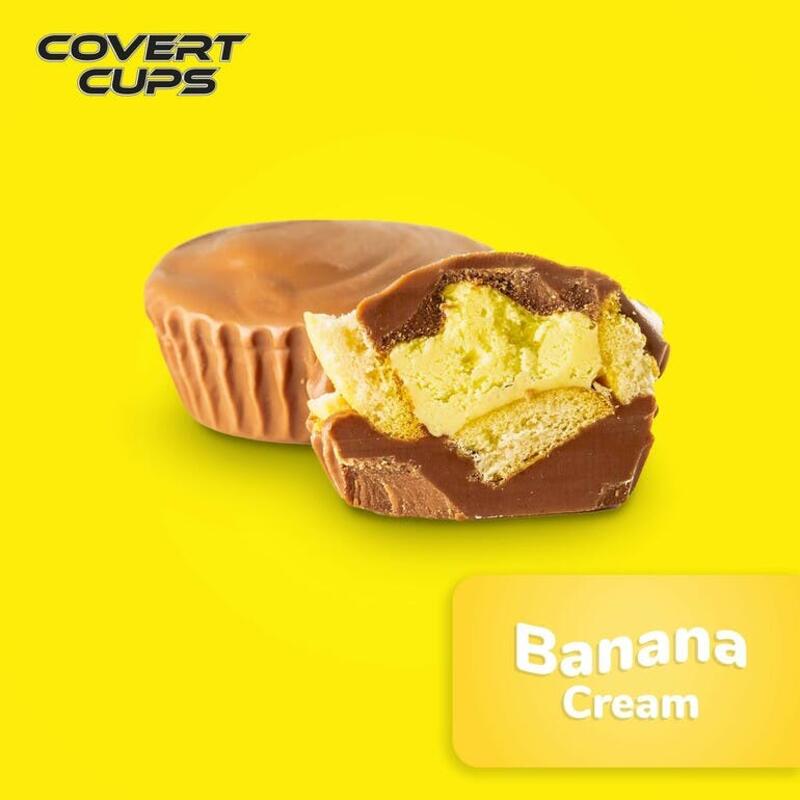 Banana Cream - 100MG Chocolate Cups - Covert Cups