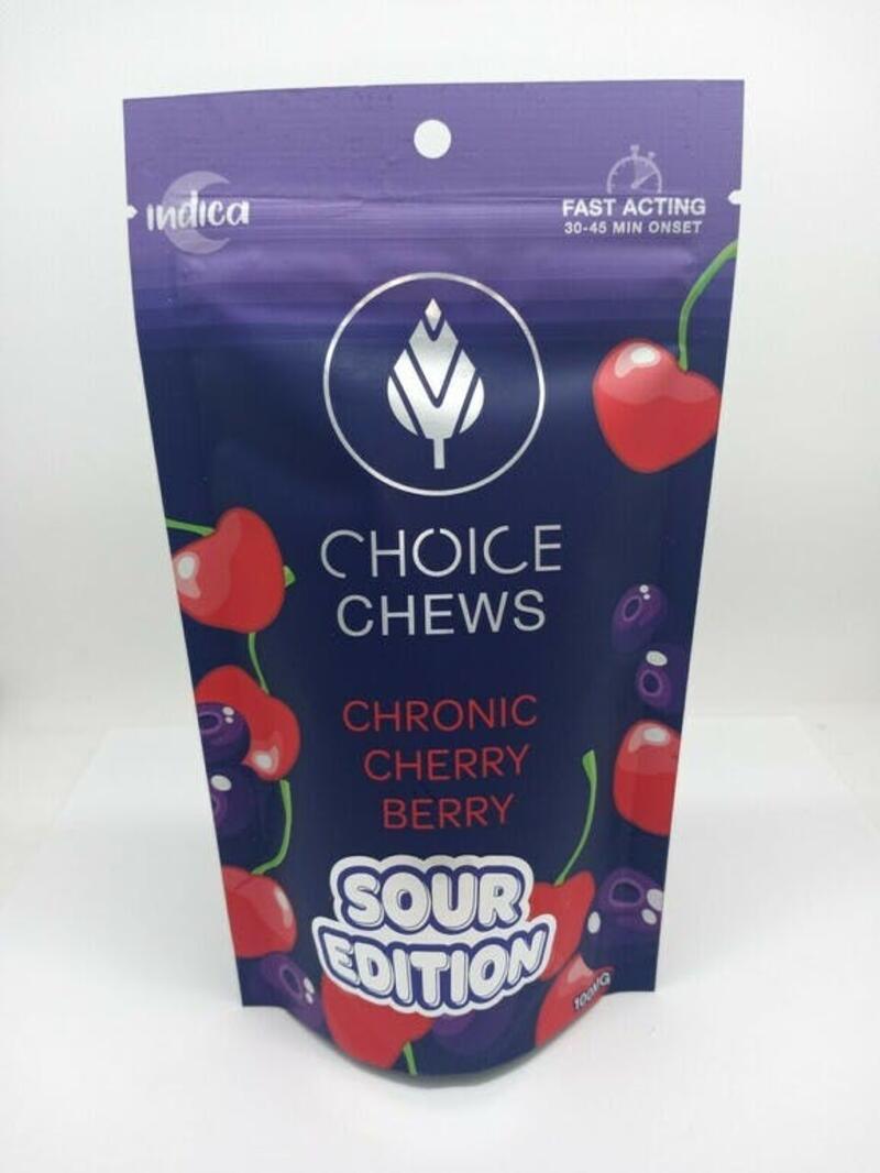 Choice Labs - 100mg Sour Chronic Cherry Gummies