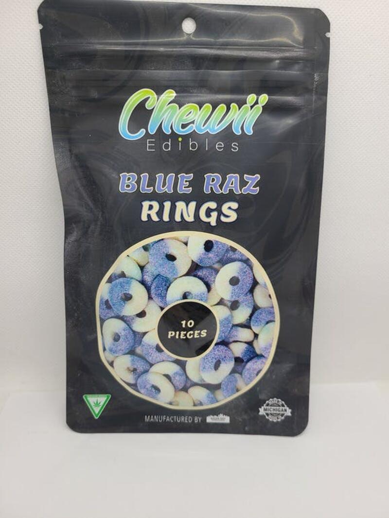 Chewii - Blue Razz 100mg Gummy Rings