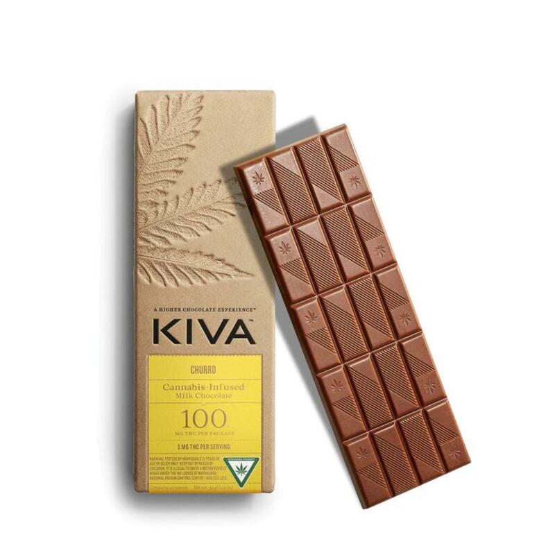 (REC) Kiva 100 mg Chocolate Churro