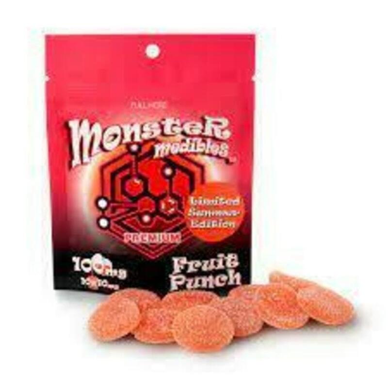 (REC) Monster 100 mg Gummies Fruit Punch