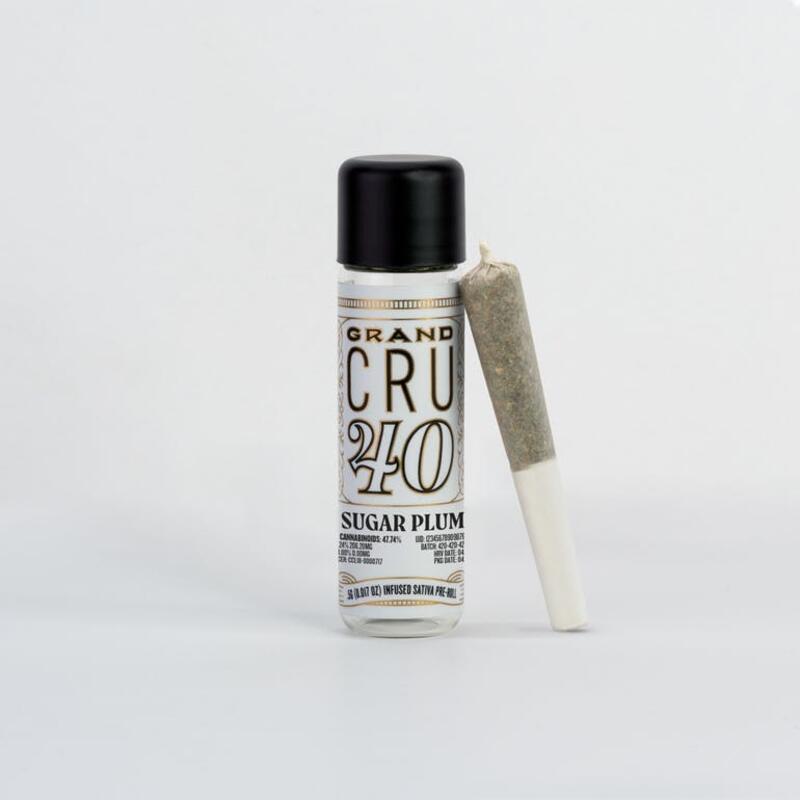 Sugar Plum : Grand CRU 40 (0.5G infused Pre-Roll)