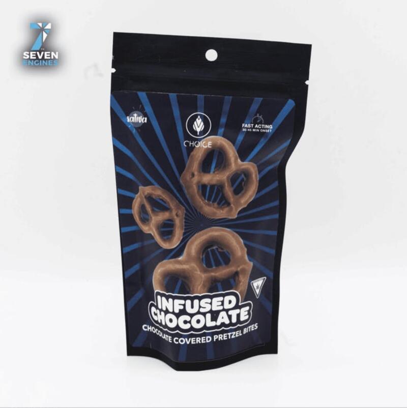 REC | CHOICE | CHOCOLATE COVERED PRETZLES | 100MG