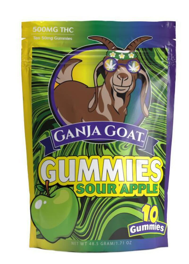 Sour Apple 500mg Gummies