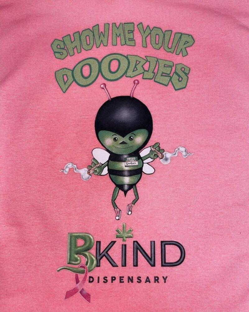 Breast Cancer Awareness "Show Me Your Doobies" T-Shirt Medium