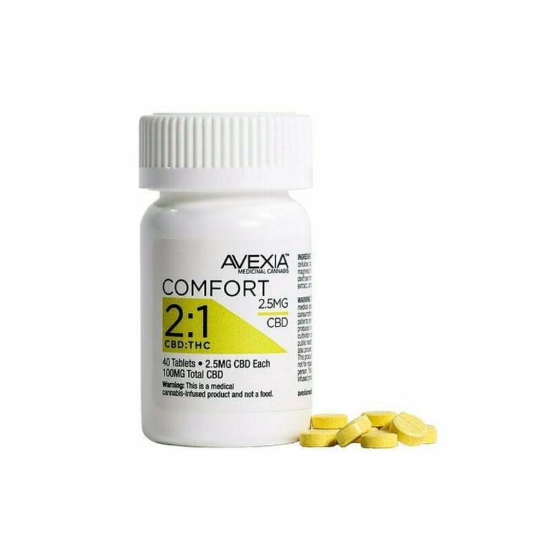 Avexia Comfort 2:1 CBD Tablet 150mg(40ct)