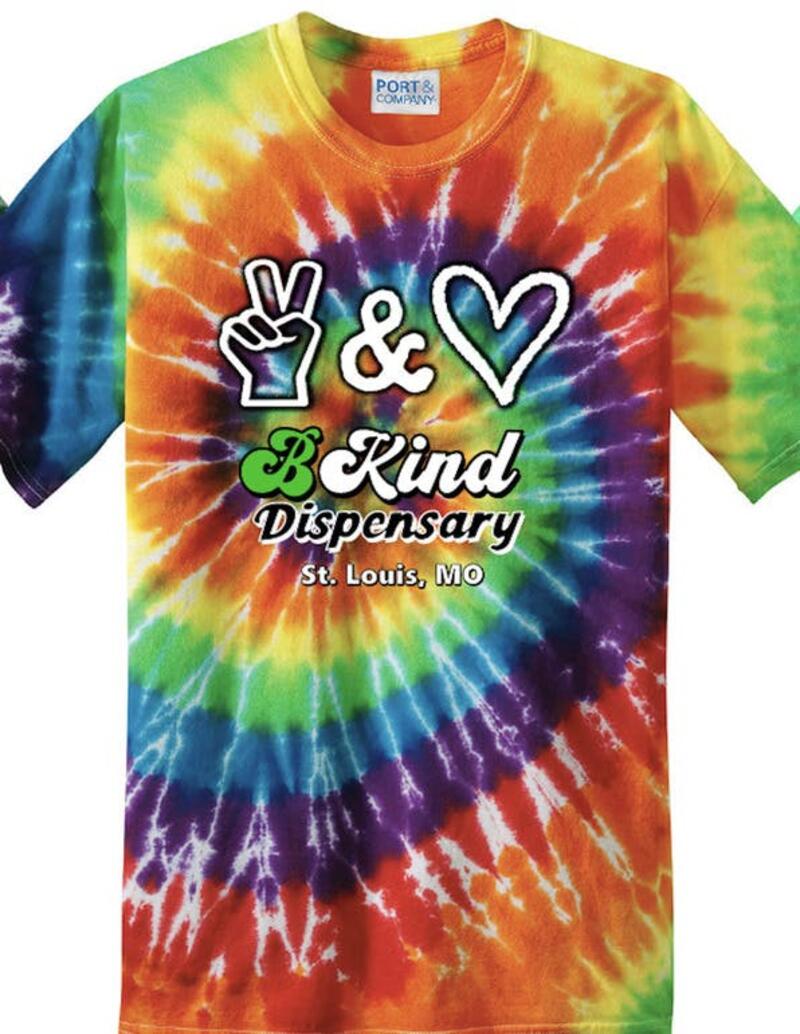 Rainbow Tie Dye BKind Shirt X-Large